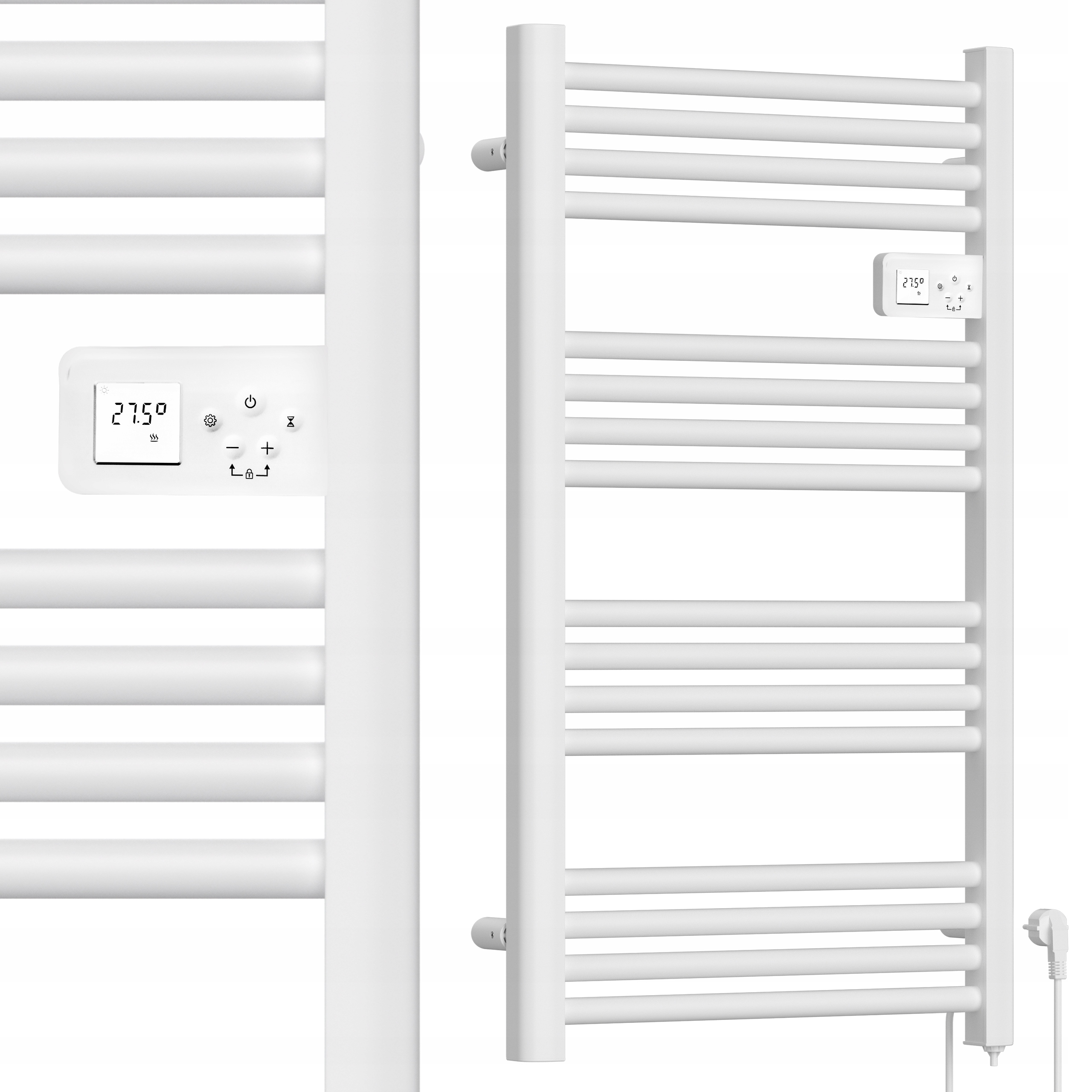 Elektrický kúpeľňový radiátor Maltec 500 W 535 x 970 mm biely